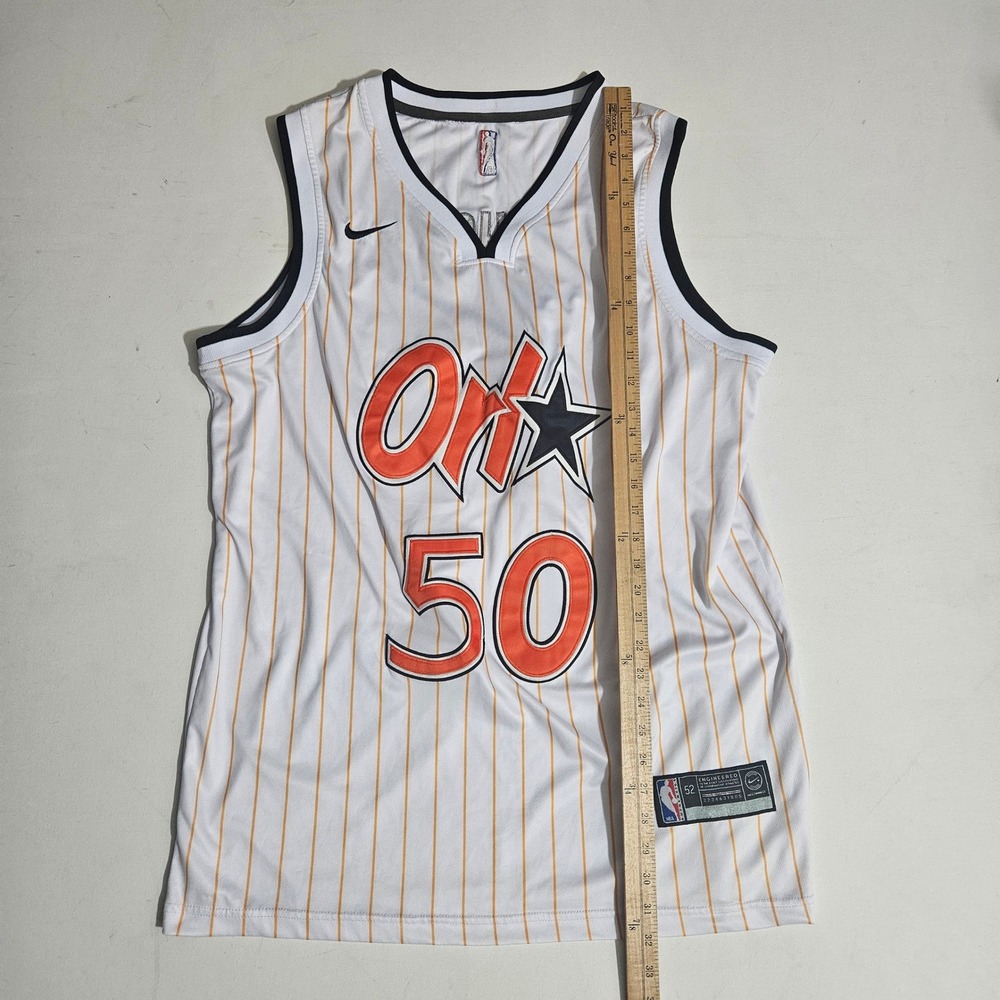 Nike Orlando Magic Cole Anthony 50 City Edition Jersey White Orange Mens 52 XL - Picture 3 of 7